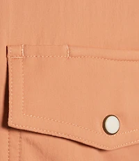 Rowm Rec + Relax Long Sleeve Solid Western Shirt