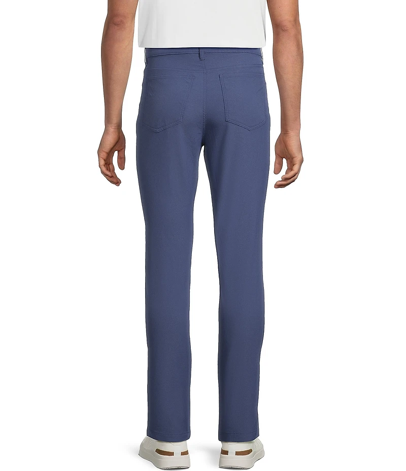 Rowm Rec + Relax Performance Flat Front Solid 5-Pocket Pants