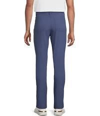 Rowm Rec + Relax Performance Flat Front Solid 5-Pocket Pants