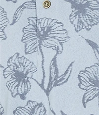 Rowm Rec & Relax Short Sleeve Floral Jacquard Polo