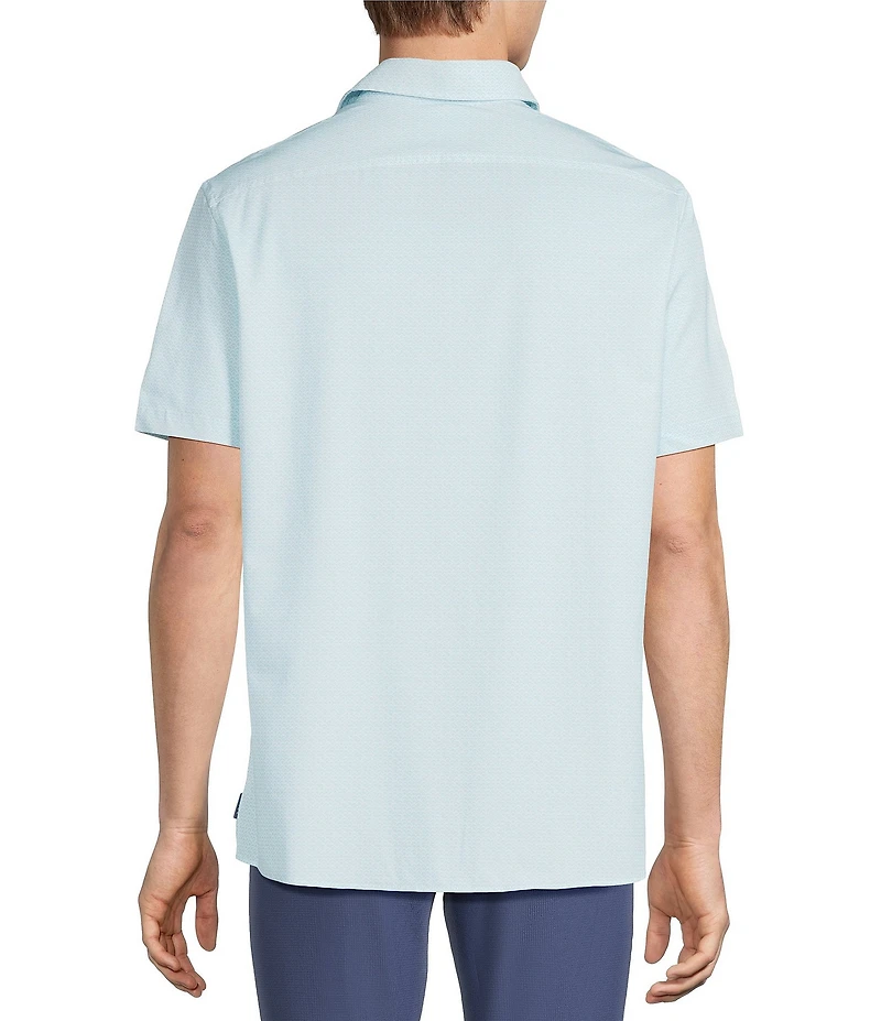 Rowm Rec + Relax Short Sleeve Performance Geo Print Shirt