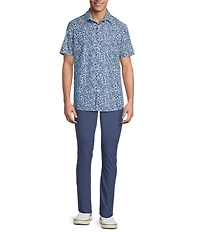 Rowm Rec + Relax Short Sleeve Performance Medium Floral Print Shirt