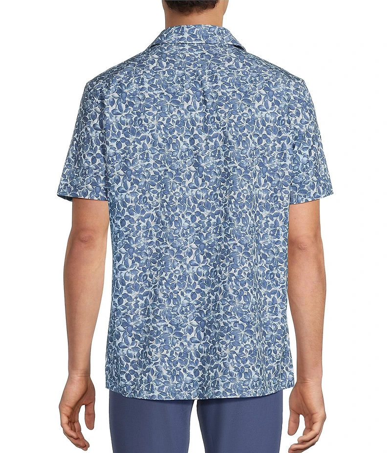 Rowm Rec + Relax Short Sleeve Performance Medium Floral Print Shirt