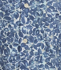 Rowm Rec + Relax Short Sleeve Performance Medium Floral Print Shirt