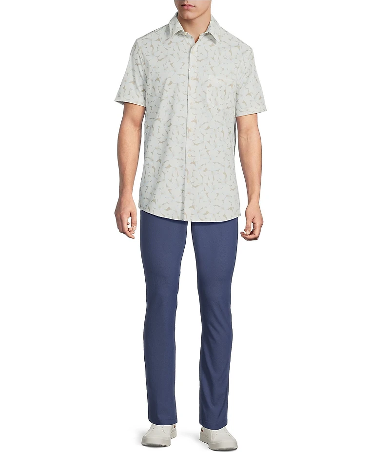 Rowm Rec + Relax Short Sleeve Performance Sketch Print Shirt