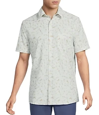 Rowm Rec + Relax Short Sleeve Performance Sketch Print Shirt