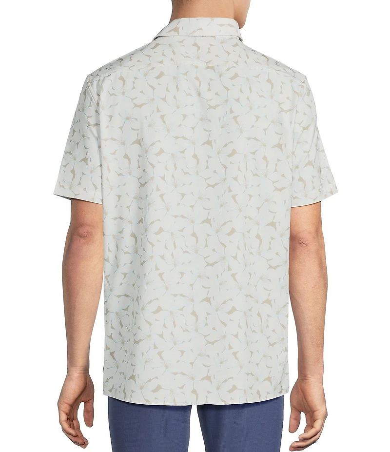 Rowm Rec + Relax Short Sleeve Performance Sketch Print Shirt