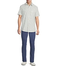 Rowm Rec + Relax Short Sleeve Performance Sketch Print Shirt