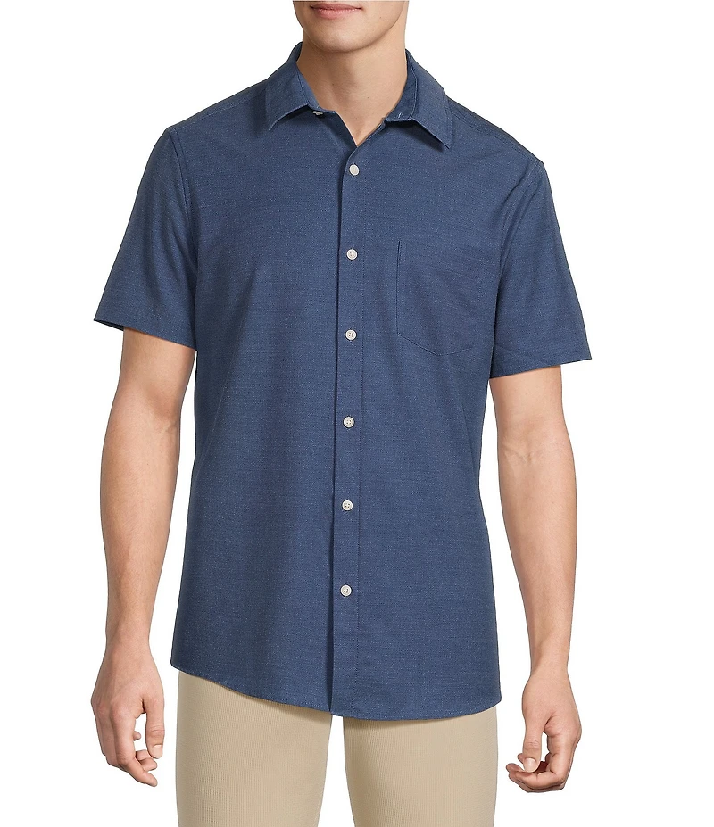 Rowm Rec + Relax Short Sleeve Performance Solid Shirt