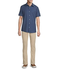 Rowm Rec + Relax Short Sleeve Performance Solid Shirt