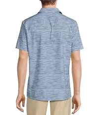Rowm Rec + Relax Short Sleeve Performance Textured Solid Shirt