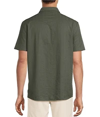 Rowm Rec & Relax Short Sleeve Solid Textured Western Shirt