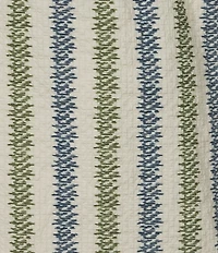 Rowm Seersucker Abstract Stripe 6#double; Inseam Swim Trunks