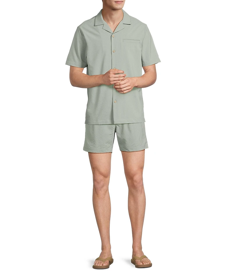 Rowm Seersucker Cabana Woven Top