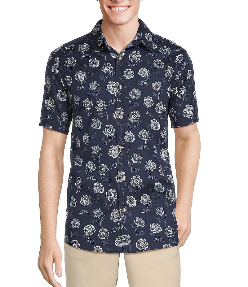 Rowm Short Sleeve Desert Flower Print Shirt