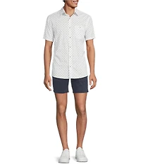 Rowm Short Sleeve Diamond Geo Print Shirt