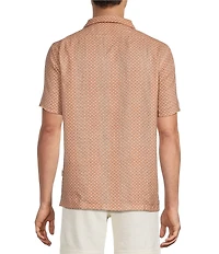 Rowm Short Sleeve Dobby Fan Print Shirt