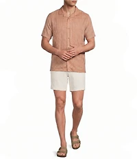 Rowm Short Sleeve Dobby Fan Print Shirt