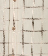 Rowm Short Sleeve Dobby Plaid Shirt