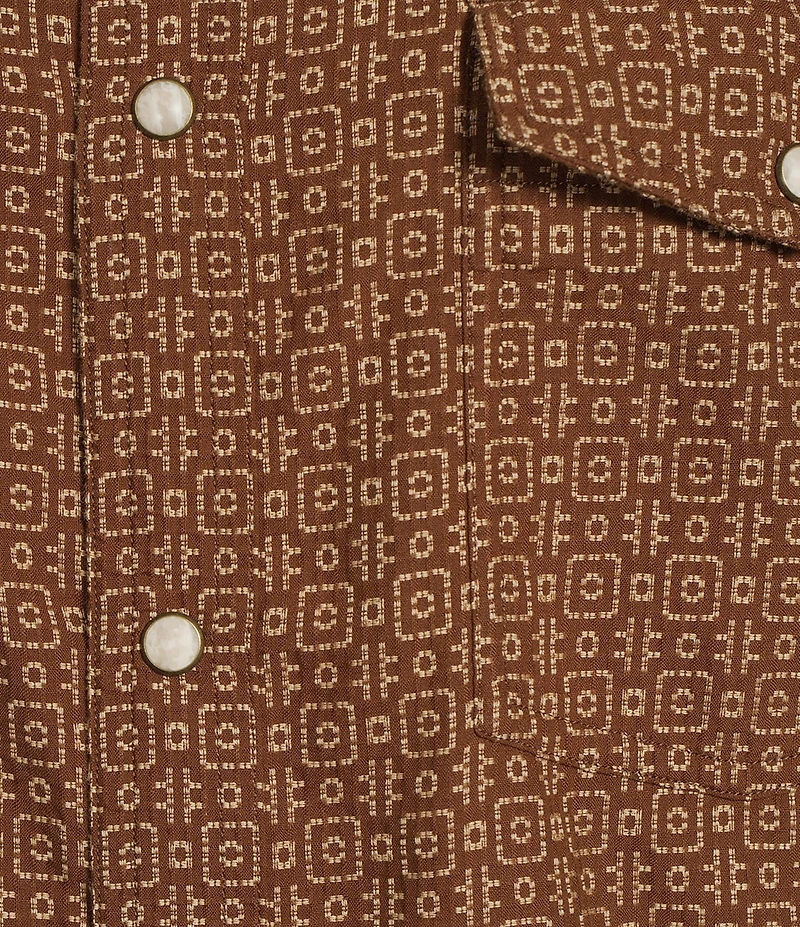 Rowm Short Sleeve Dobby Western Shirt
