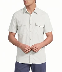 Rowm Short Sleeve Dobby Western Shirt