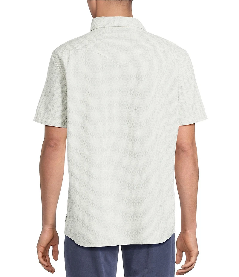 Rowm Short Sleeve Dobby Western Shirt