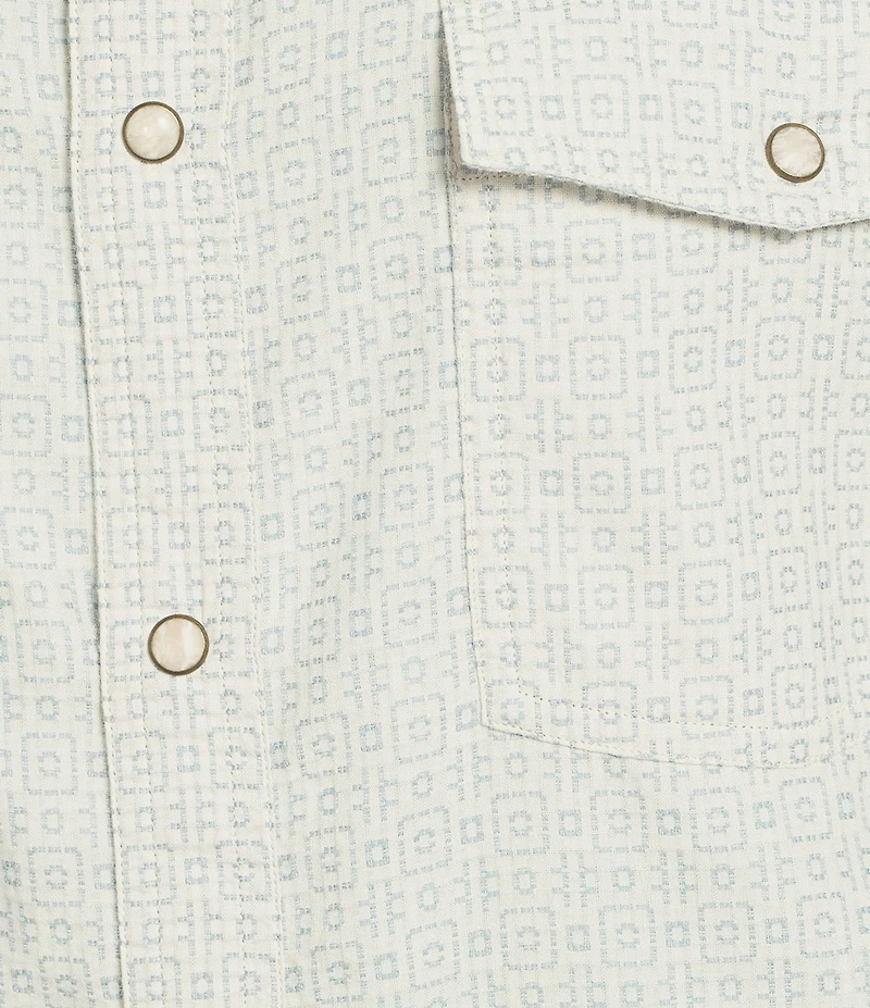 Rowm Short Sleeve Dobby Western Shirt