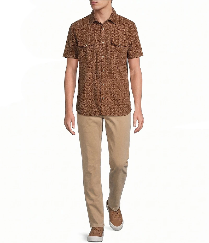 Rowm Short Sleeve Dobby Western Shirt
