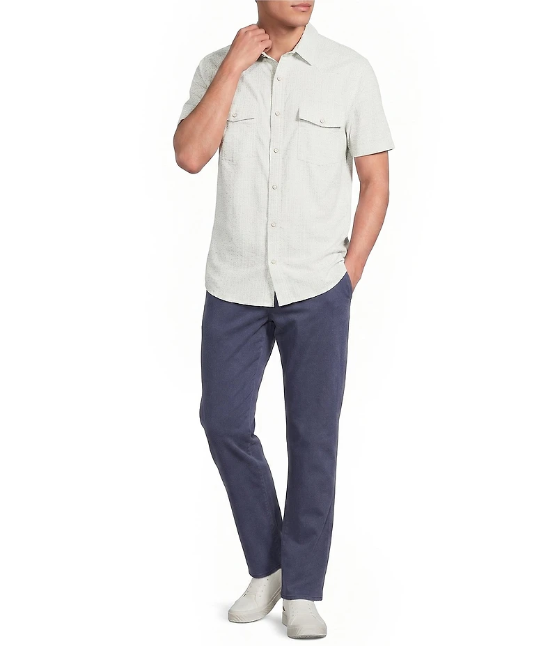 Rowm Short Sleeve Dobby Western Shirt