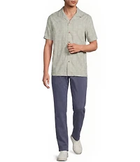 Rowm Short Sleeve Embroidered Palm Shirt