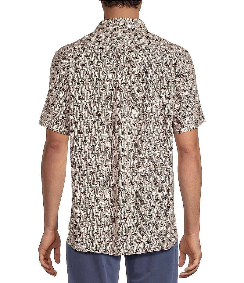 Rowm Short Sleeve Geo Print Shirt