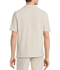 Rowm Short Sleeve Geo Terry Camp Shirt