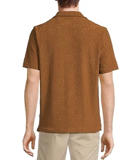 Rowm Short Sleeve Geo Terry Camp Shirt