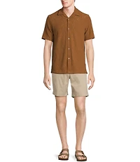 Rowm Short Sleeve Geo Terry Camp Shirt