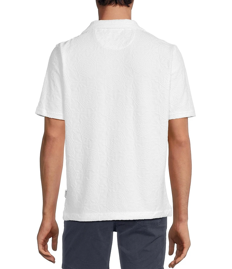 Rowm Short Sleeve Geo Terry Camp Shirt