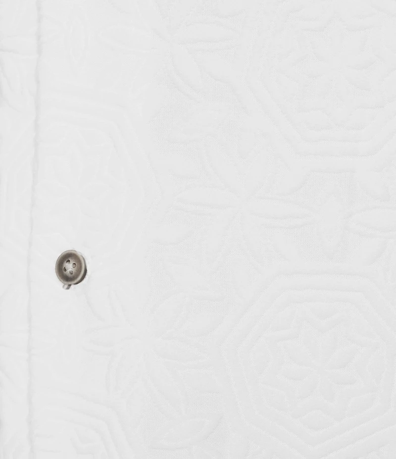 Rowm Short Sleeve Geo Terry Camp Shirt