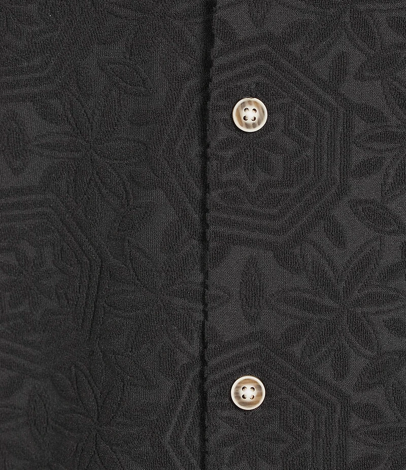 Rowm Short Sleeve Geo Terry Camp Shirt