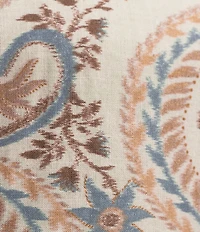 Rowm Short Sleeve Hemp Palm Print Button Front Shirt