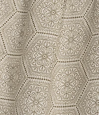 Rowm Short Sleeve Hemp Tile Print Point Collar Button Front Shirt