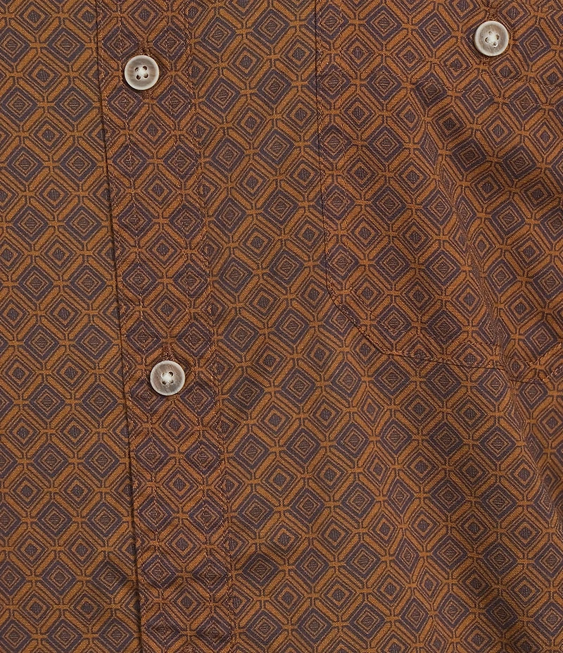 Rowm Short Sleeve Large Diamond Geo Print Shirt
