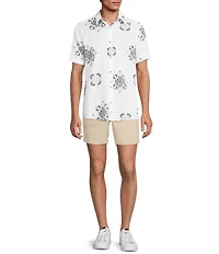 Rowm Short Sleeve Large Medallion Print Shirt