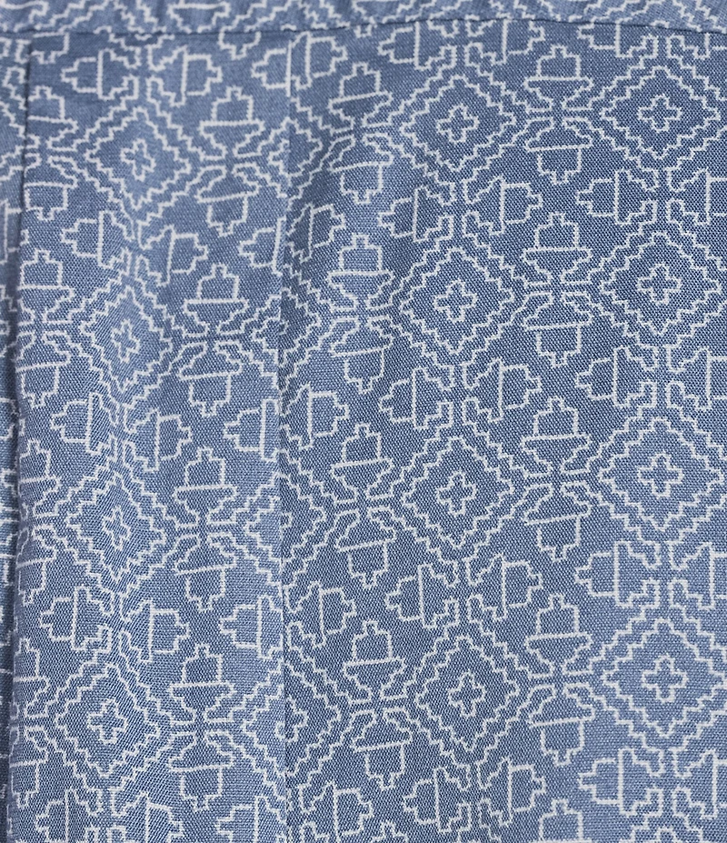 Rowm Short Sleeve Large Zigzag Print Shirt