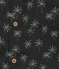 Rowm Short Sleeve Micro Palm Print Shirt