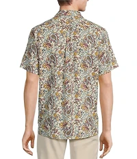 Rowm Short Sleeve Outsider Paisley Print Shirt