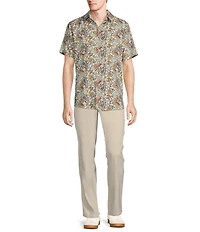 Rowm Short Sleeve Outsider Paisley Print Shirt