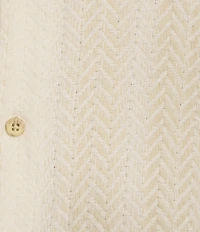 Rowm Short Sleeve Solid Herringbone Button Front Shirt