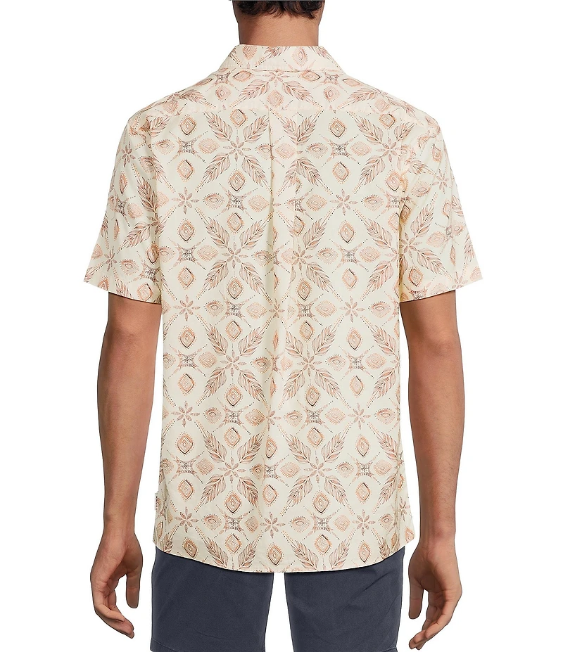 Rowm Short Sleeve Stamp Print Shirt