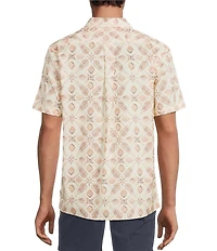 Rowm Short Sleeve Stamp Print Shirt