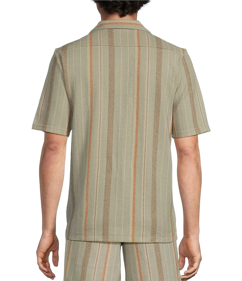 Rowm Short Sleeve Stripe Camp Shirt