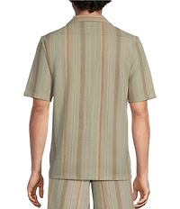 Rowm Short Sleeve Stripe Camp Shirt